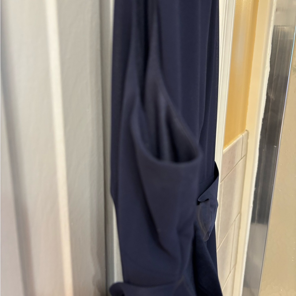 Chaps Blue Sleeveless A-Line Cocktail Dress - Picture 7 of 12